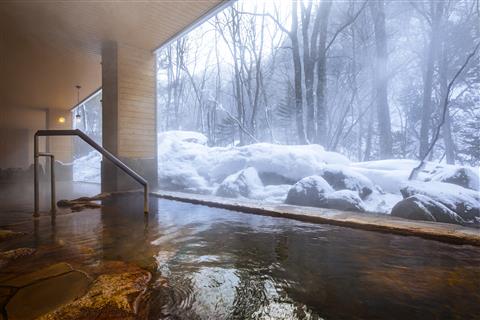 層雲峡朝暘リゾートホテル（露天風呂）